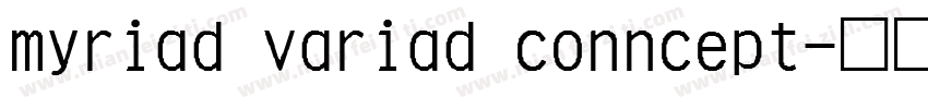 myriad variad conncept字体转换